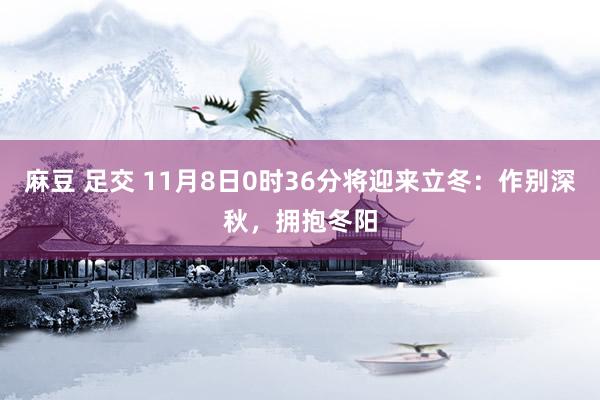 麻豆 足交 11月8日0时36分将迎来立冬：作别深秋，拥抱冬阳