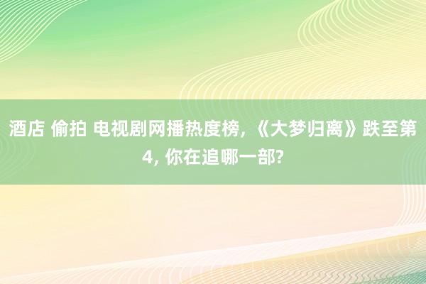 酒店 偷拍 电视剧网播热度榜， 《大梦归离》跌至第4， 你在追哪一部?