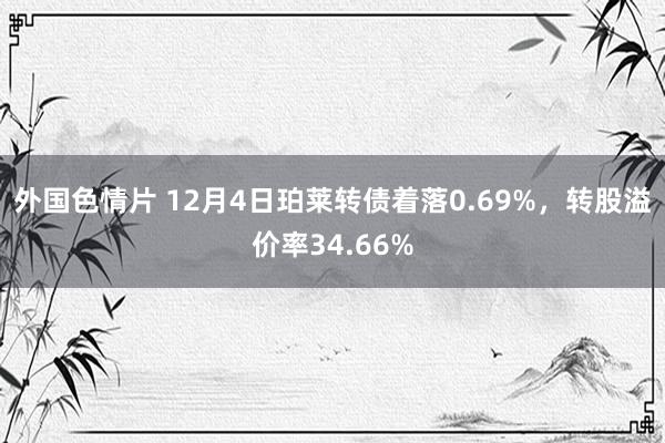 外国色情片 12月4日珀莱转债着落0.69%，转股溢价率34.66%