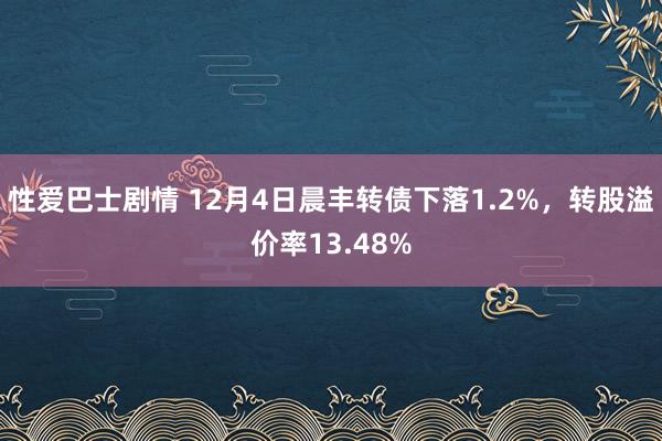 性爱巴士剧情 12月4日晨丰转债下落1.2%，转股溢价率13.48%