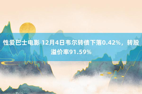 性爱巴士电影 12月4日韦尔转债下落0.42%，转股溢价率91.59%