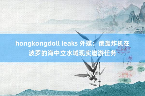 hongkongdoll leaks 外媒：俄轰炸机在波罗的海中立水域现实遨游任务