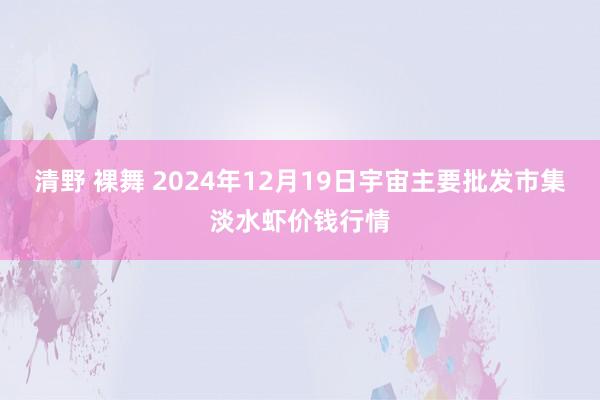 清野 裸舞 2024年12月19日宇宙主要批发市集淡水虾价钱行情