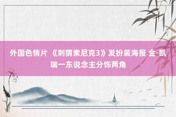 外国色情片 《刺猬索尼克3》发扮装海报 金·凯瑞一东说念主分饰两角