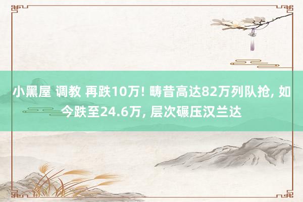 小黑屋 调教 再跌10万! 畴昔高达82万列队抢， 如今跌至24.6万， 层次碾压汉兰达